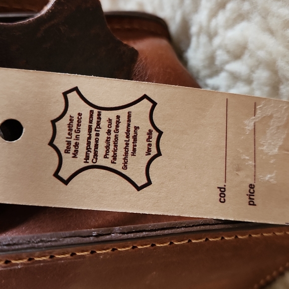 Beautiful NWT Italian Leather Handmade Unisex Crossbody Bag 🤎🇮🇹 - Picture 6 of 16